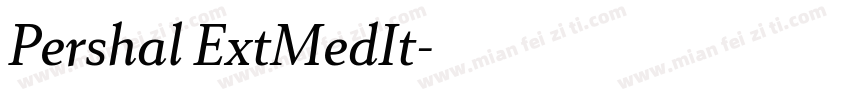 Pershal ExtMedIt字体转换